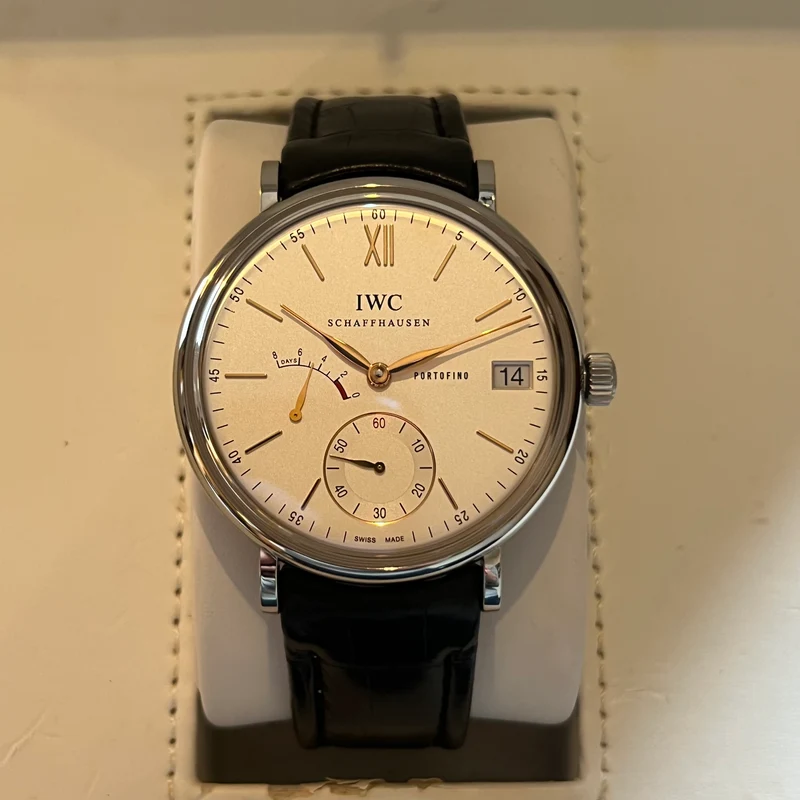 IWC Portofino remontage manuel huit jours, coffret complet IW510103