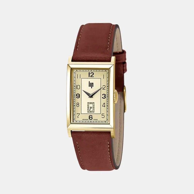 Montre LIP Homme Churchill T24 en Cuir Marron 671277