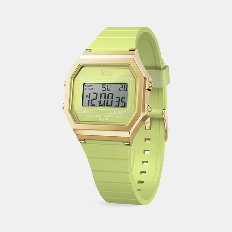 Montre ICE-WATCH Femme Ice digit retro en Silicone Vert 022059