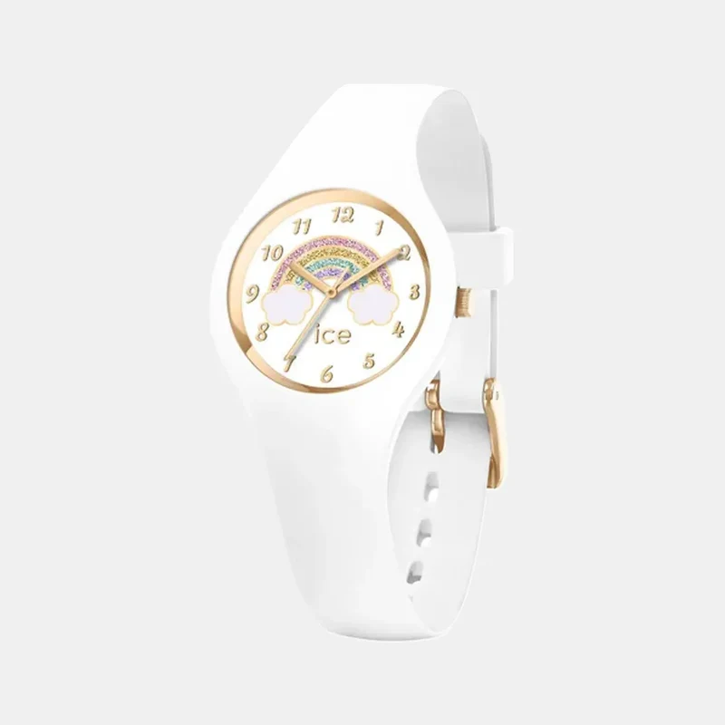 Montre ICE-WATCH Junior Fantasia Rainbow en Silicone Blanc 018423