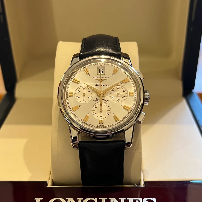 Longines Conquest Heritage Chronographe Coffret Complet L1.641.4