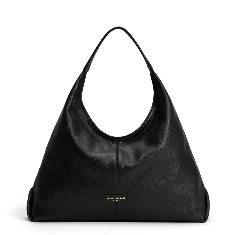 Isabel Bernard Honoré Grace sac bandoulière en cuir noir de veau IB25093-001
