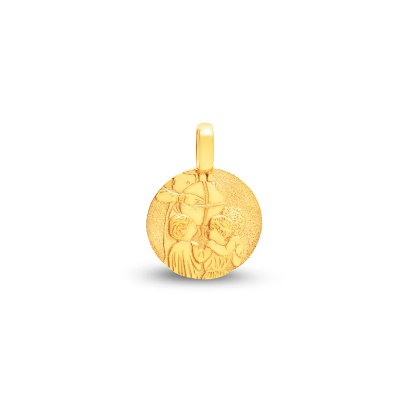 Médaille ronde des garçons small en or