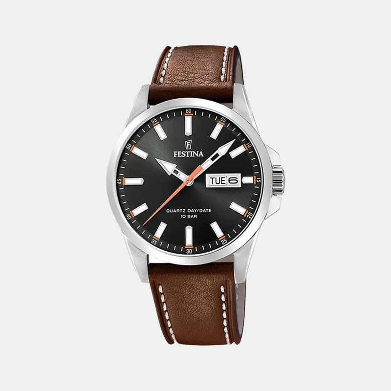 Montre FESTINA Homme Classique en Cuir Marron F20358/2