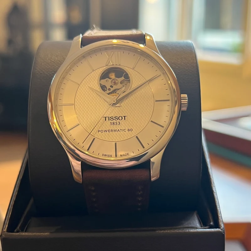 Tissot Tradition Powermatic 80 Open Heart, coffret complet T063907A