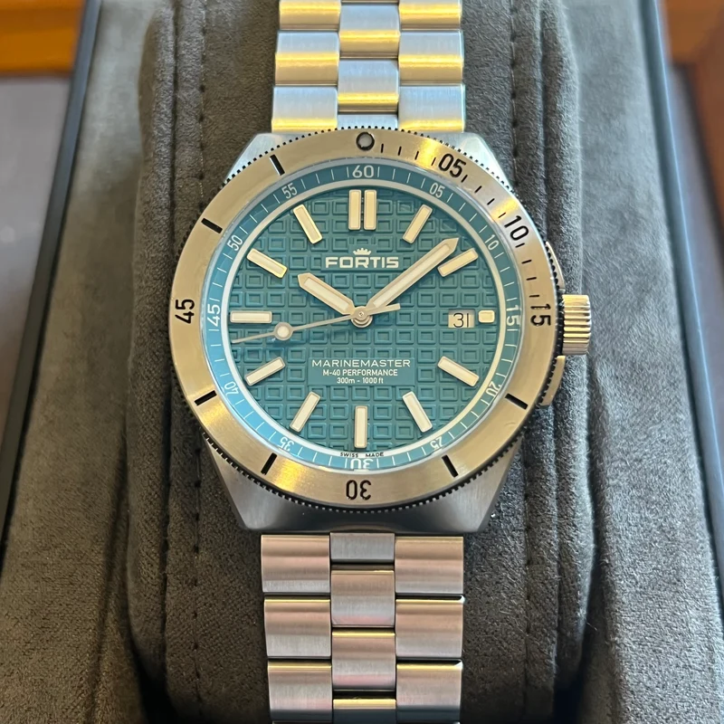 Fortis Marinemaster M-40 Serenity Blue Ensemble complet F8120004
