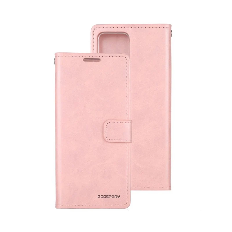 Goospery Bluemoon Diary case for iPhone 14 Plus (Rose Gold)
