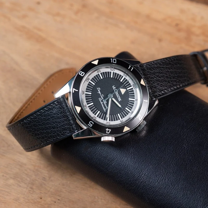 Bracelet de montre chèvre noir