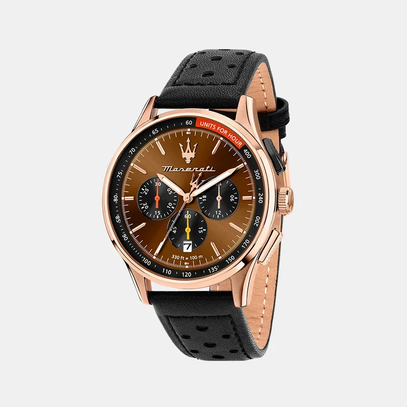 Montre MASERATI Homme SORPASSO en Cuir Marron R8871624011