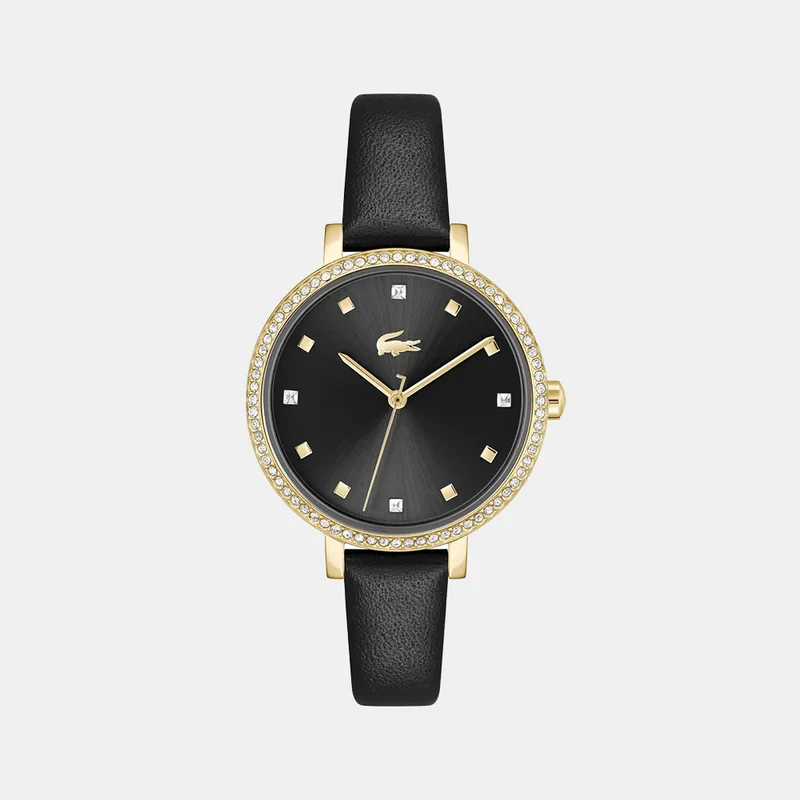 Montre LACOSTE Femme Riga en Cuir Noir 2001489