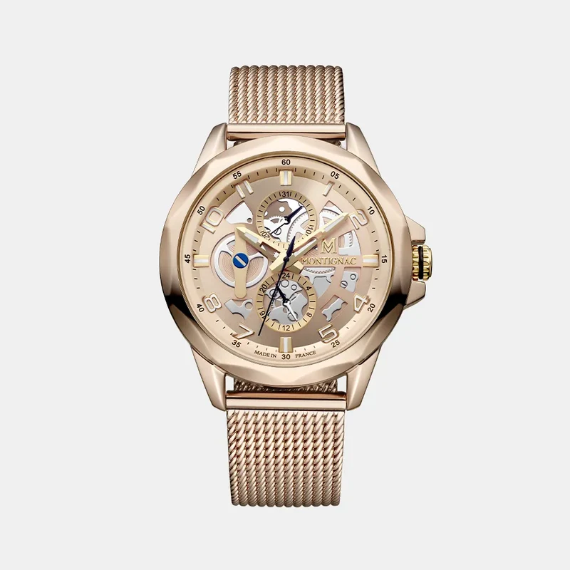 Montre MONTIGNAC Homme Origine en Acier Rose Doré MOW1304