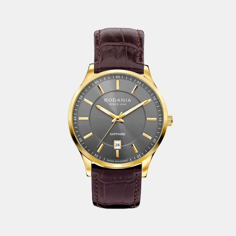 Montre RODANIA Homme NYON URBAN en Cuir Marron R22084
