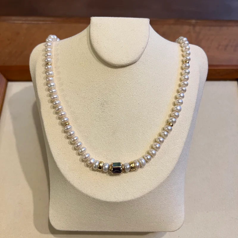 Collier de perles de culture en or jaune 18 carats
