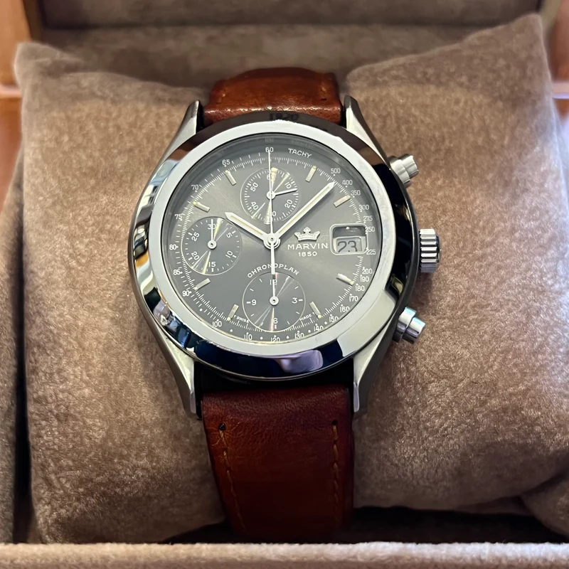 Marvin Chronoplan Automatique Date Ensemble Complet 121 903-003