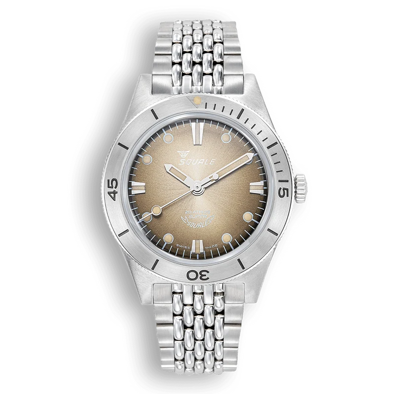 Montre automatique Squale Super-Squale Sunray marron en acier SUPERSSBW.AC