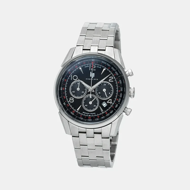 Montre LIP Homme HIMALAYA Chronographe en Acier 671720