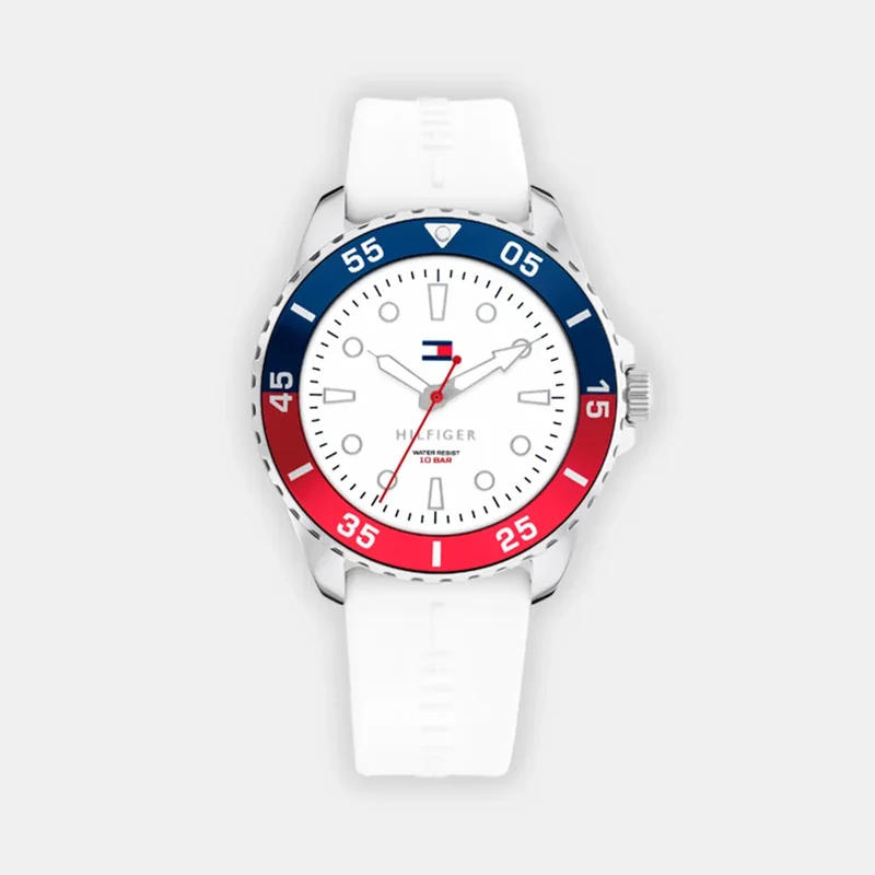 Montre TOMMY HILFIGER Junior Opportunity en Silicone Blanc 1720050