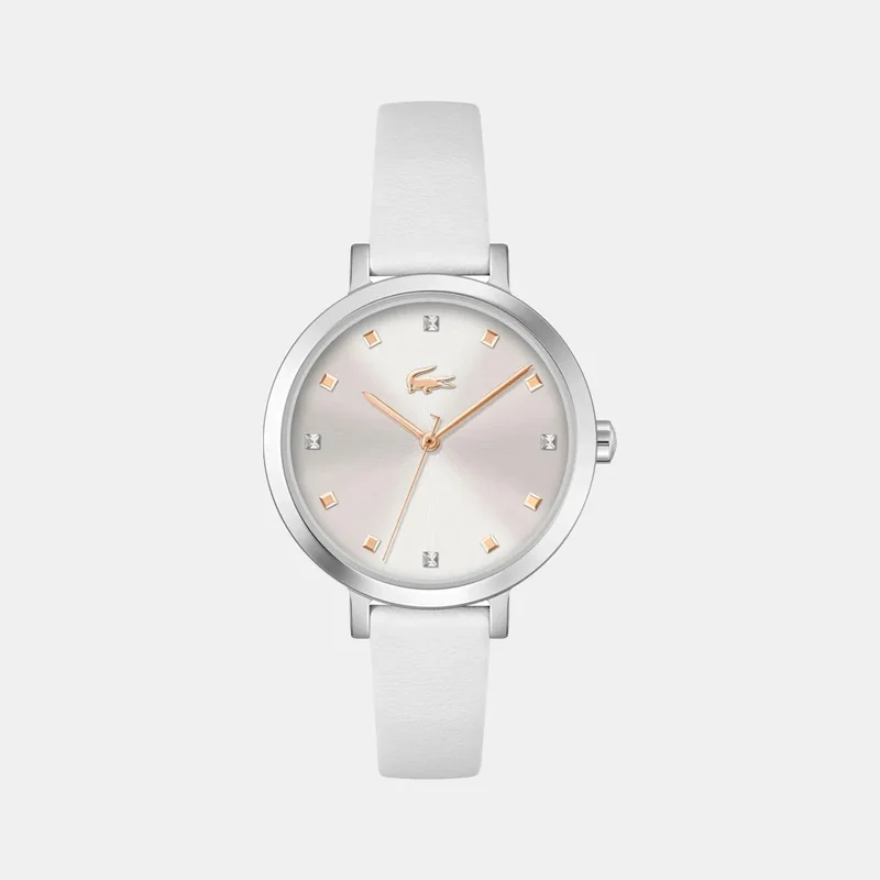 Montre LACOSTE Femme Riga en Cuir Blanc 2001366