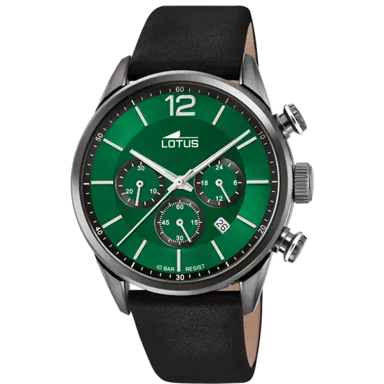 Montre LOTUS Homme Chrono en Cuir Noir 18687/4
