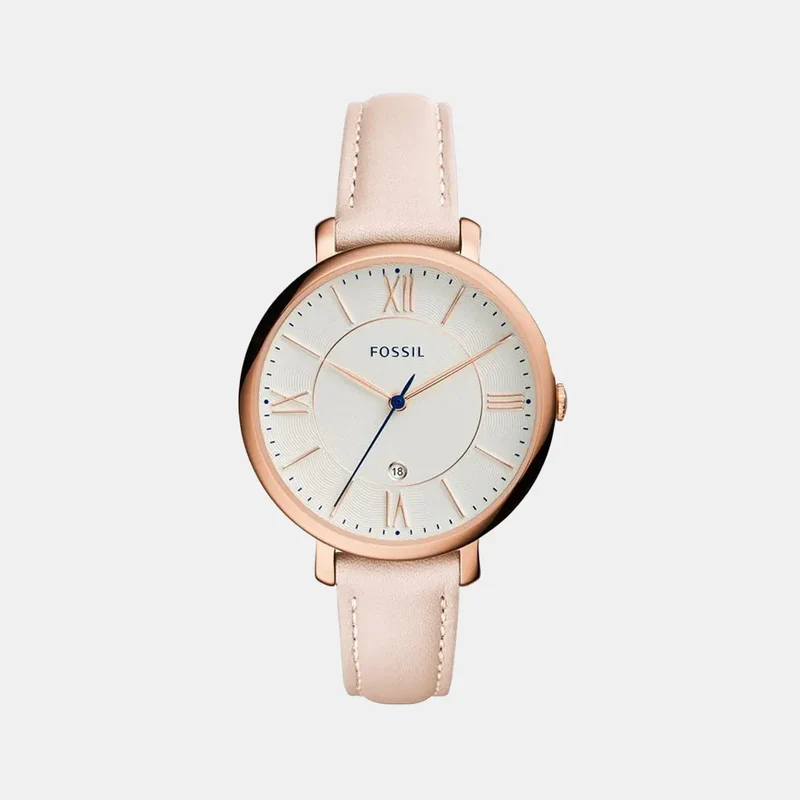 Montre FOSSIL Femme Jacqueline en Cuir Rose ES3988