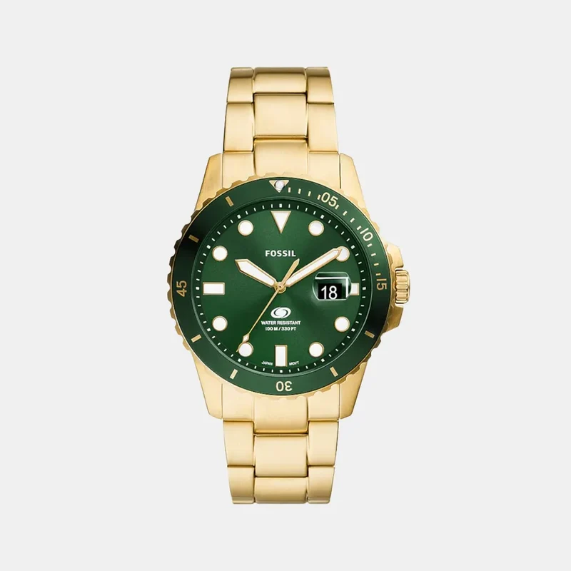 Montre FOSSIL Homme Blue Dive en Acier Doré FS6030