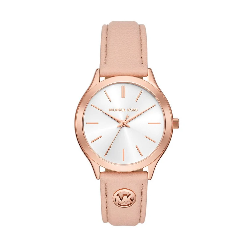 Montre MICHAEL KORS Femme Slim Runway en Cuir Rose MK7467