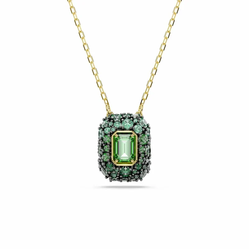 Swarovski Collier Sublima Glam doré avec pendentif vert 5752884