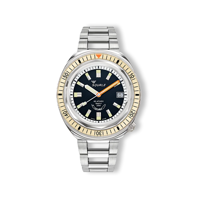 Montre automatique Squale 2001 Sand en acier (2001BEBK.AC)