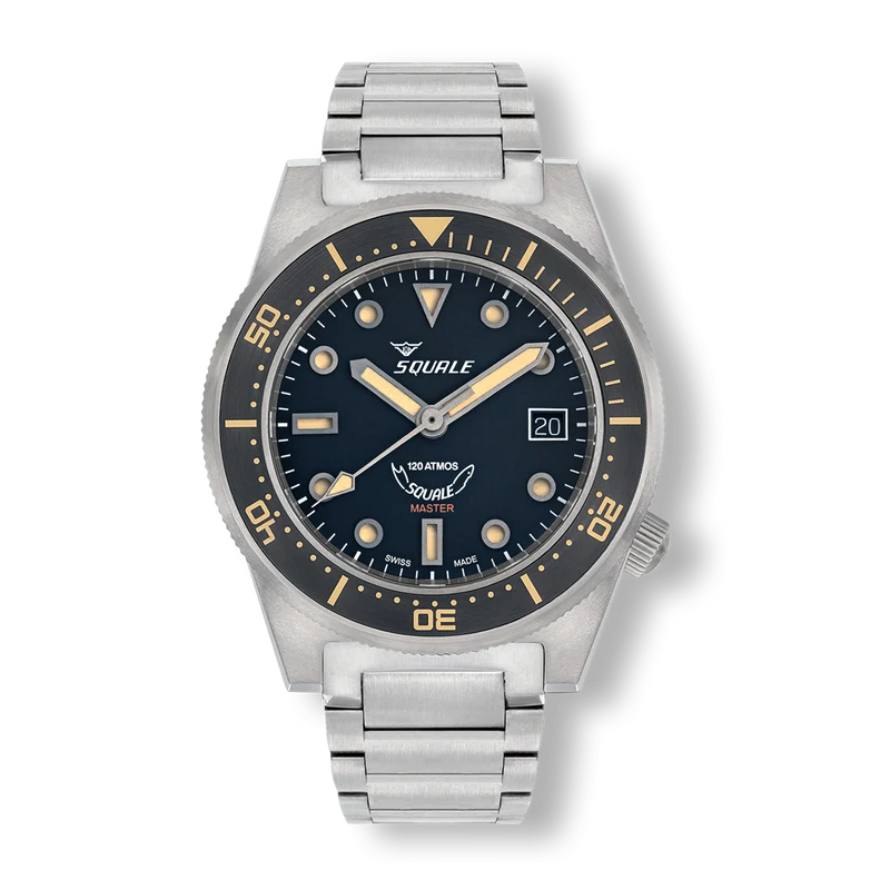 Montre automatique Squale Master Titanium 120 ATM MASTIBKBK.TI20