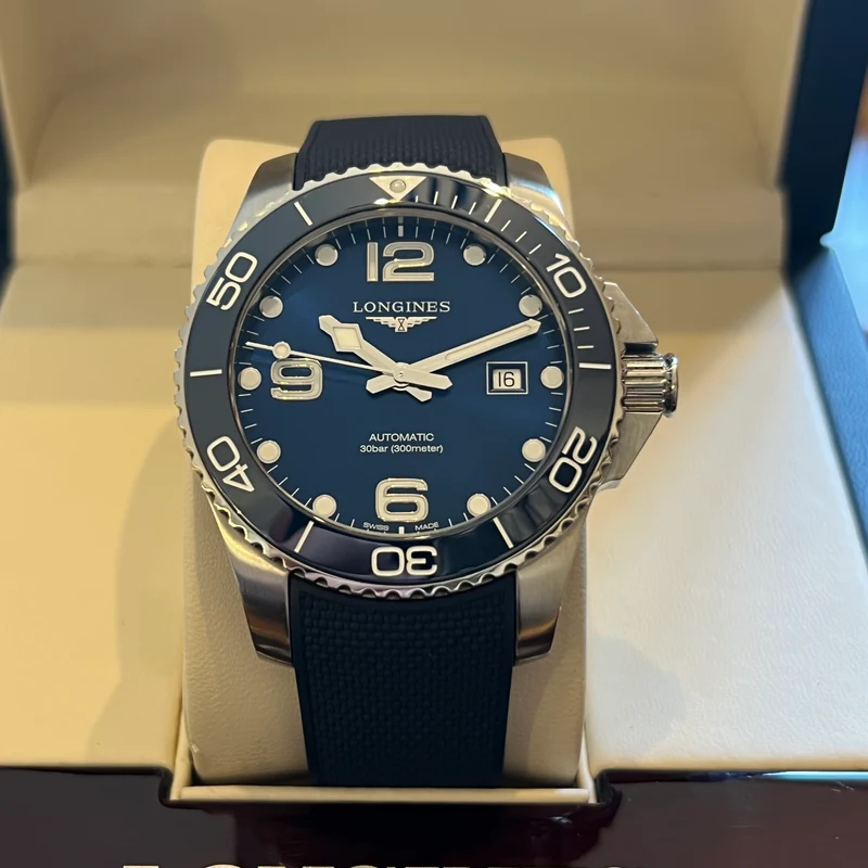 Montre Longines Hydroconquest Automatique Date Ensemble Complet L3.782.4.96.9