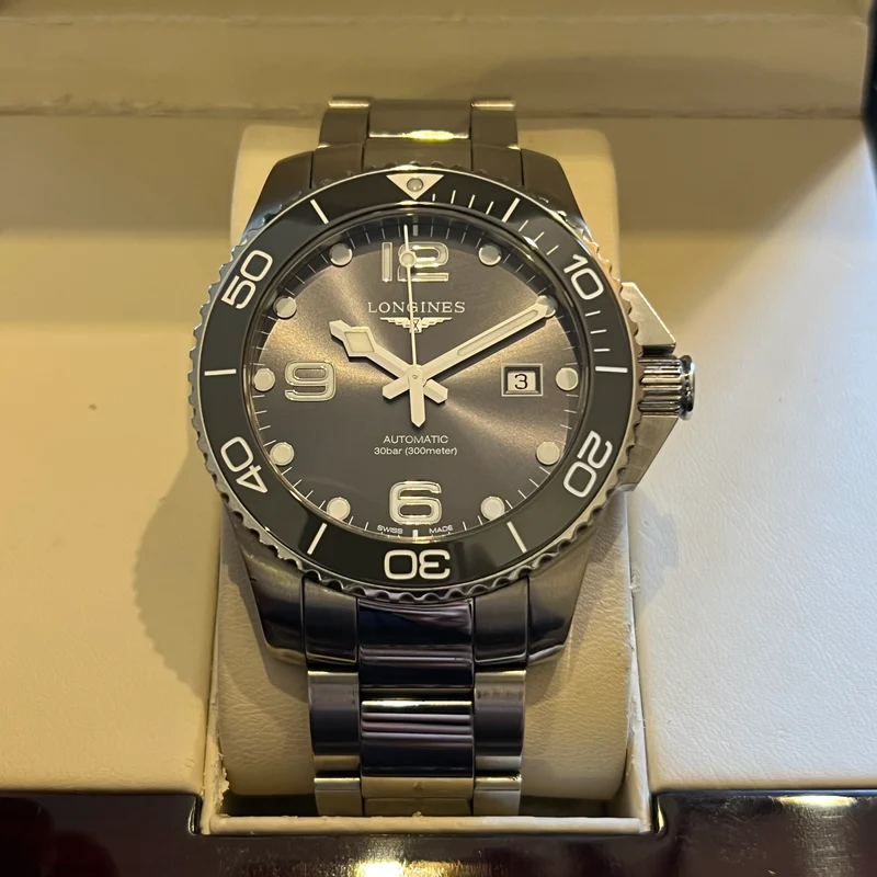 Montre Longines Hydroconquest Automatique Date Ensemble Complet L3.782.4.76.6