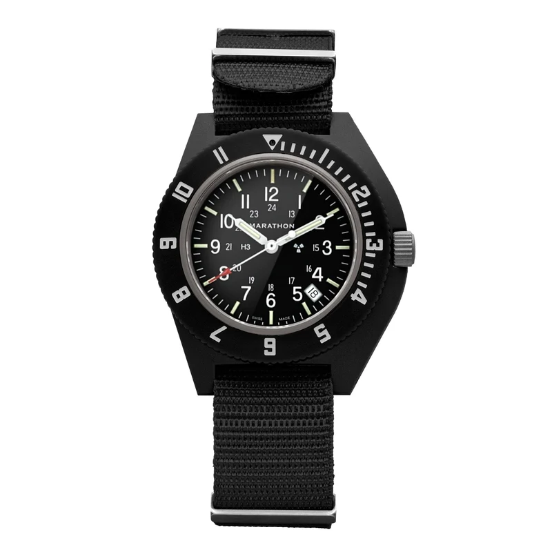Montre Marathon 41 mm Pilot's Navigator noire avec date
