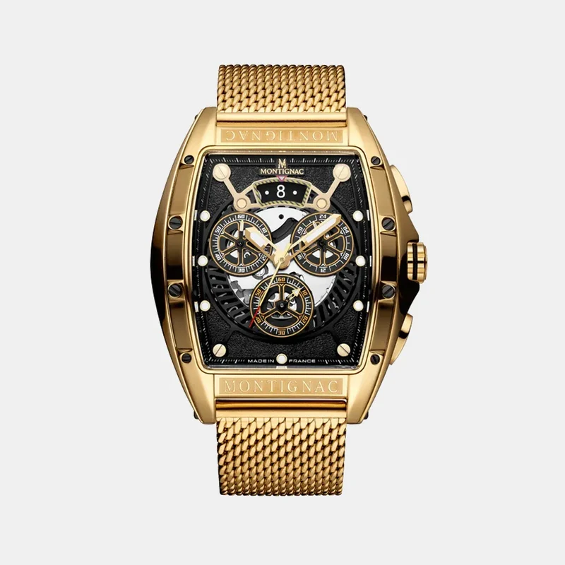 Montre MONTIGNAC Paladin Homme Multifonction en Acier MOW1212