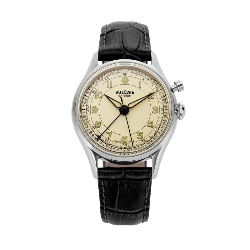 Vulcain Cricket mécanique Classique 39 mm - Coquille d'œuf