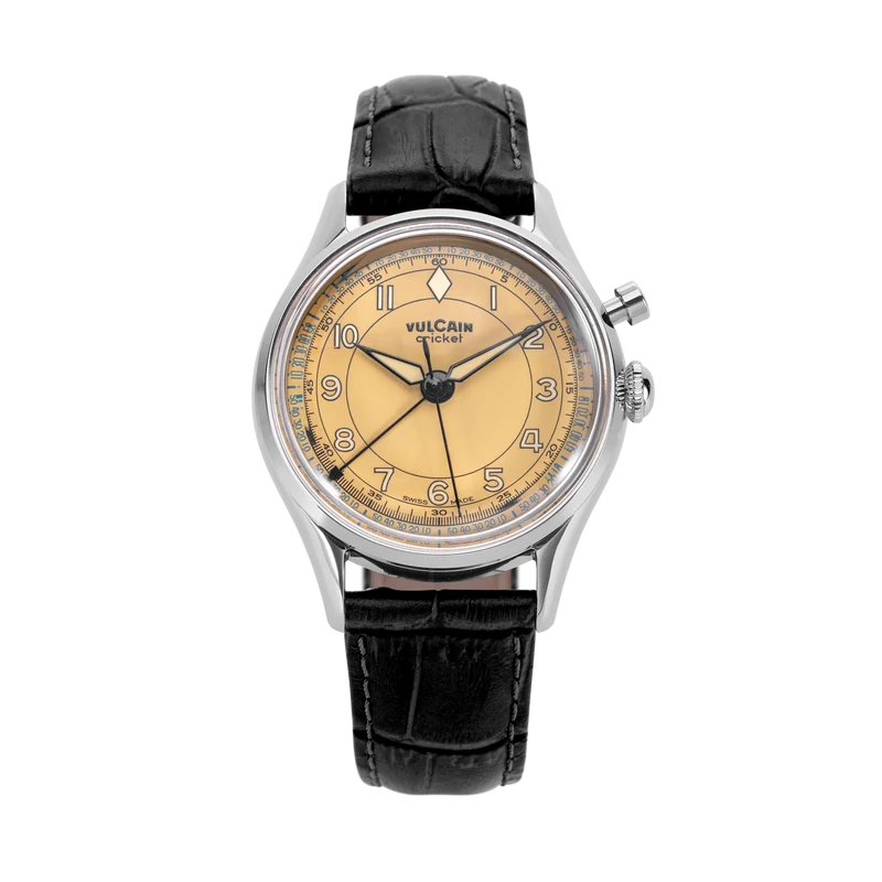 Vulcain Cricket Manuel Classique 36 mm - Marron Kaki