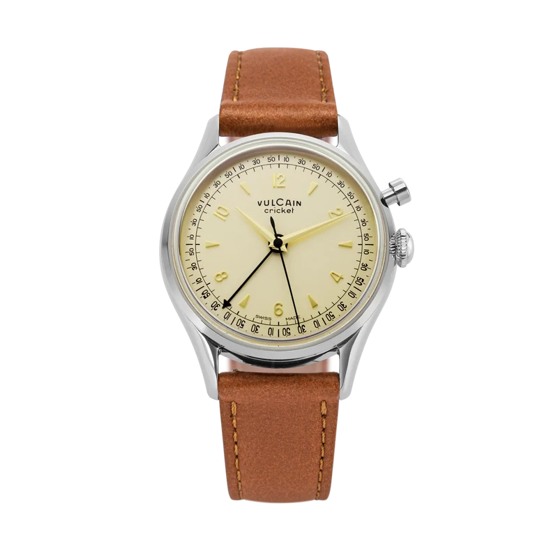 Vulcain Manuel Cricket Tradition 36 mm - Coquille d'œuf