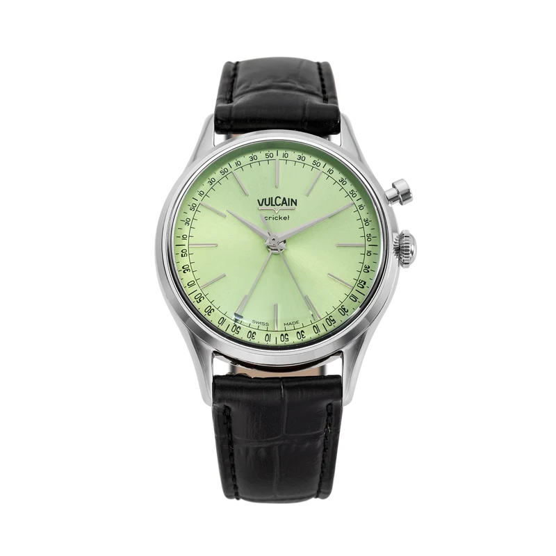 Vulcain Cricket President manuel 39 mm - Vert pistache