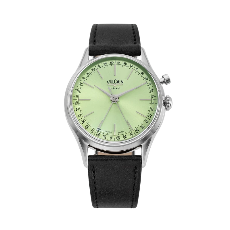 Vulcain Cricket President manuel 36 mm - Vert pistache
