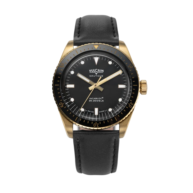 Vulcain Skindiver Nautique Automatique - Bronze & Noir