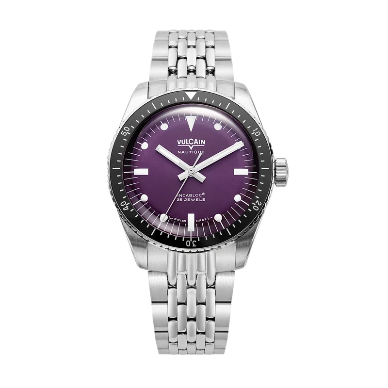 Vulcain Skindiver Nautique Automatique - Violet