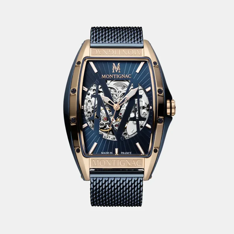 Montre MONTIGNAC Paladin Homme Automatique en Acier Milanais MOW706