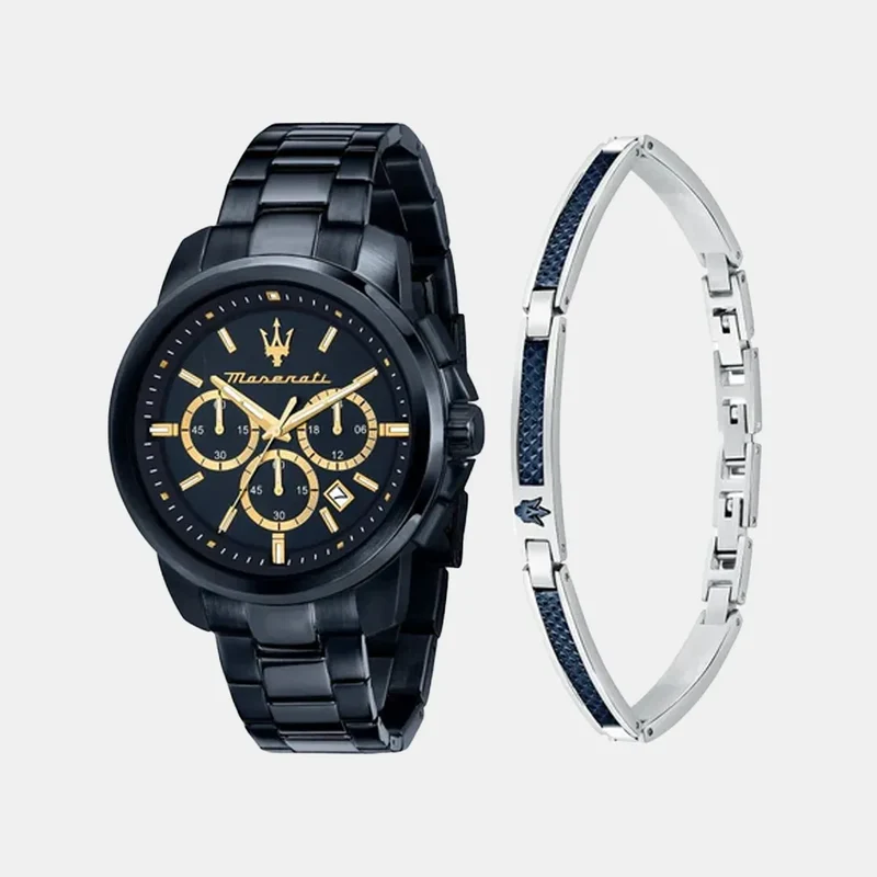 Montre MASERATI Homme Successo Coffret Montre et Bijoux R8873621042