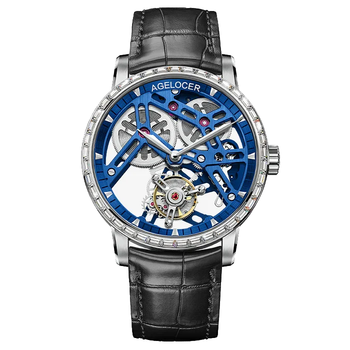 Agelocer Flying Tourbillon squelette diamant