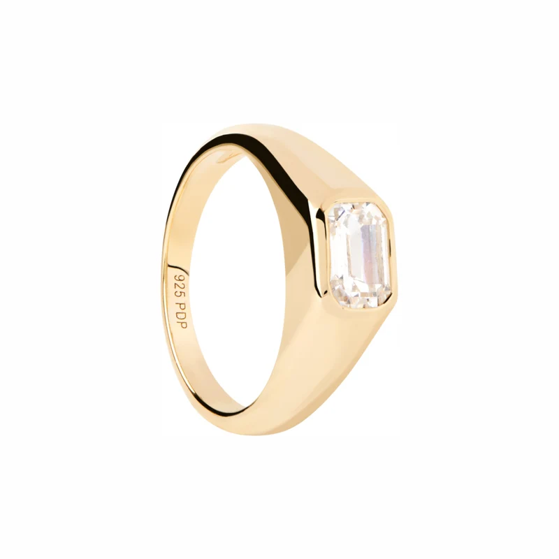 P D Paola The New Essentials Femmes Bague Plaqué or 18 carats AN01-985-10