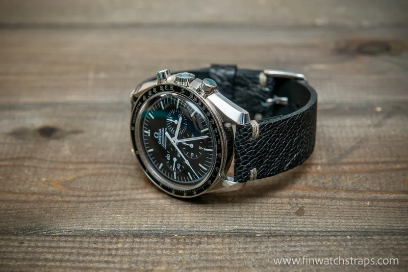 Handcrafted Ostrich Leather Watch Strap from Finland