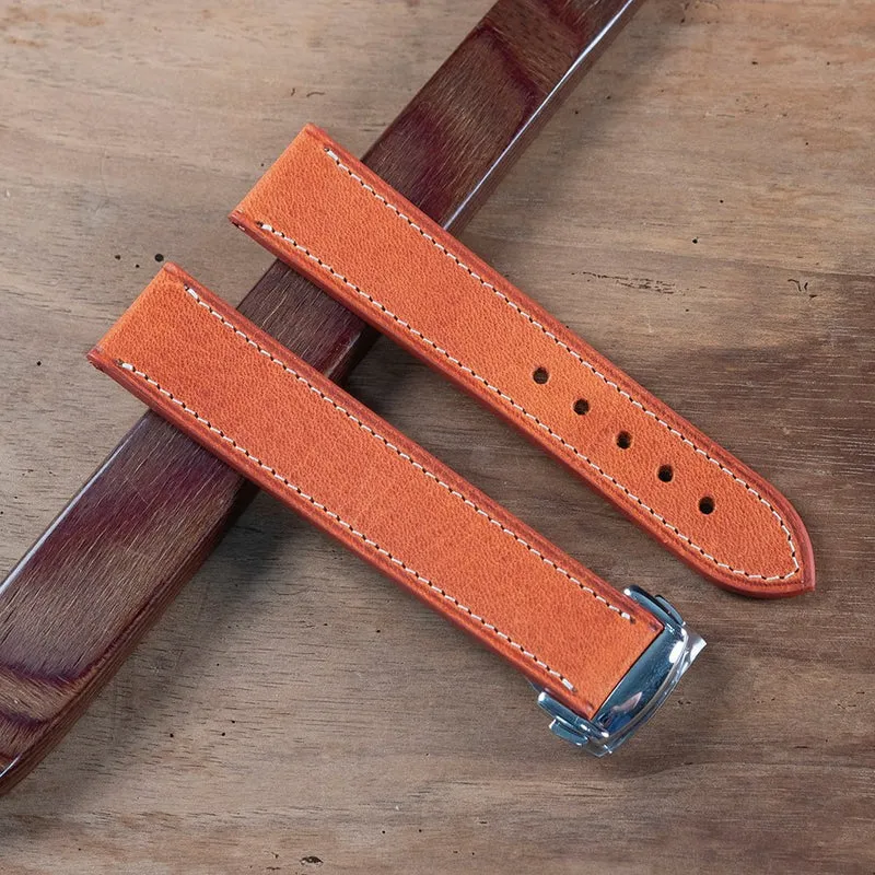 Bracelet Tuscany brique compatible boucle déployante omega