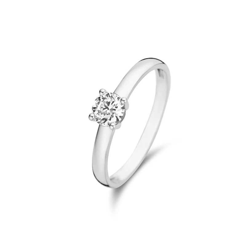 Isabel Bernard Saint Germain Bague Or blanc 14 carats IB330072-50