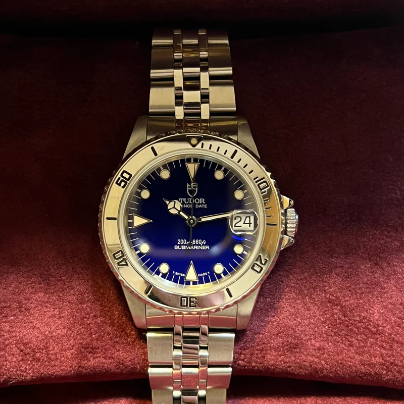 Tudor Submariner Prince Date Cadran Bleu 75190