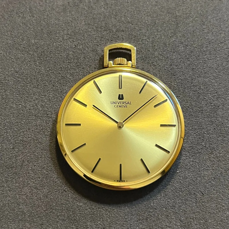 Universal Genève Montre de poche mécanique plaquée or