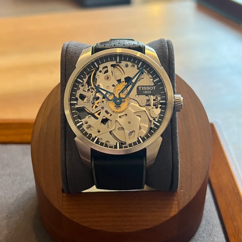 Montre squelette à remontoir Tissot T-Complication T070.405.16.411.00